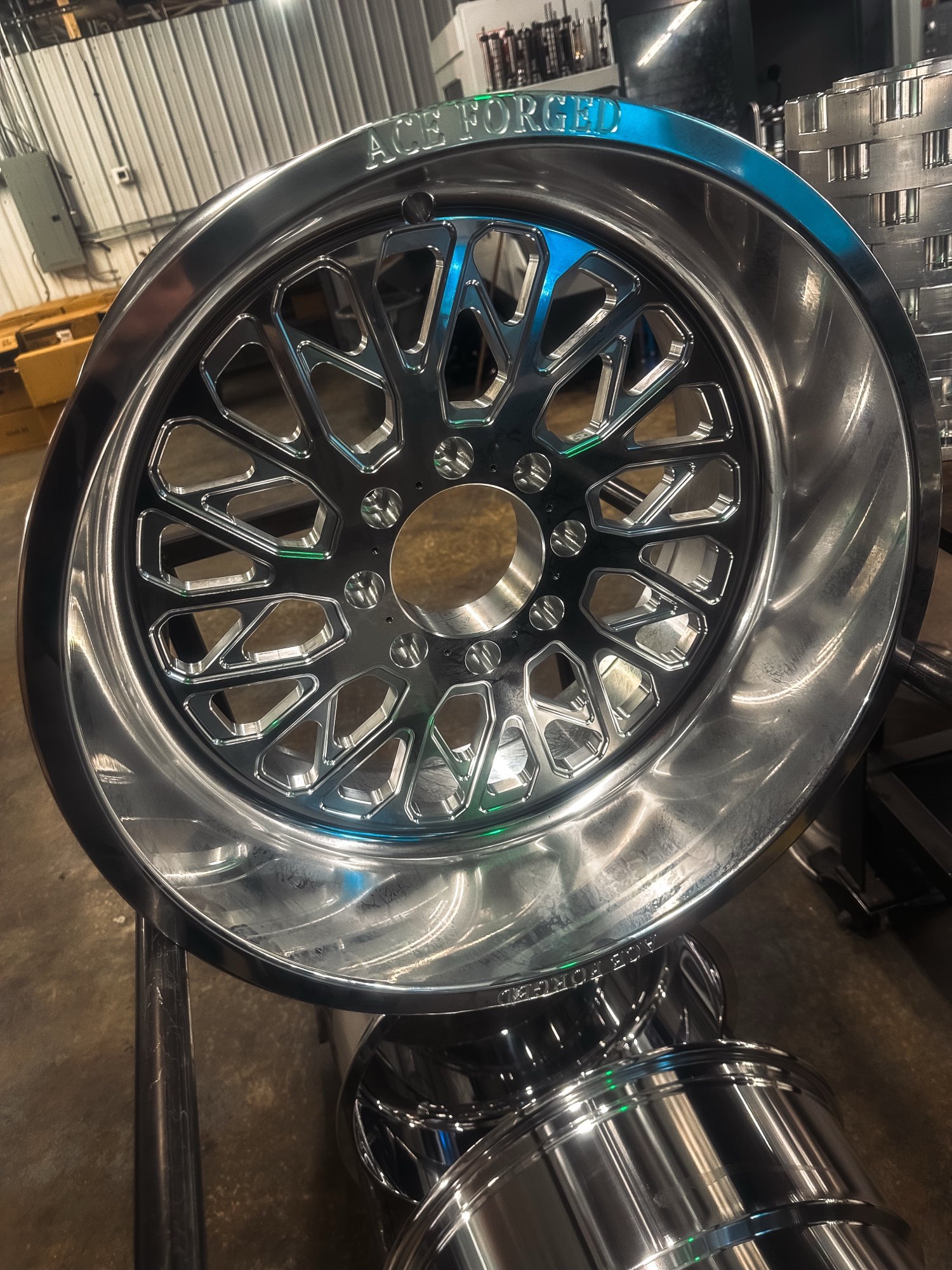Forged blank on the machine-shop floor