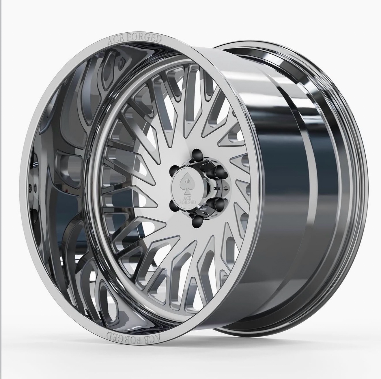 Ace Forged Big Tex polished forged wheel