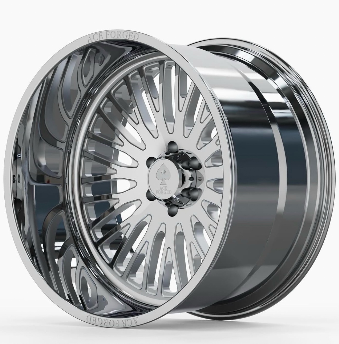 Ace Forged 8 Ball polished forged wheel